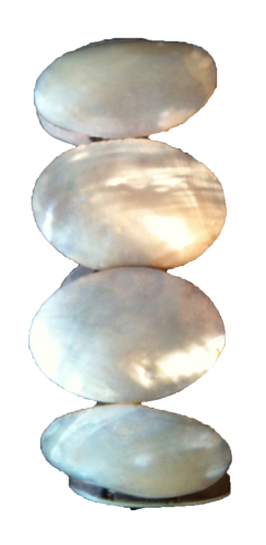 Muschelarmband Perlmutt blanc