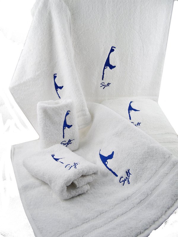Hochwertige - flauschige und saugfähige Baumwoll-Handtücher in weiss 1