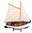Segel-/Ruderboot blau/weiss 30x35cm