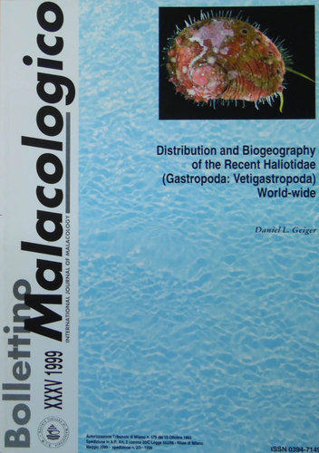 Distrubution and Biogeography of the Recent Haliotidae