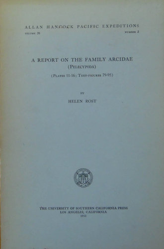 A Report on the Familiy Arcidae von 1955