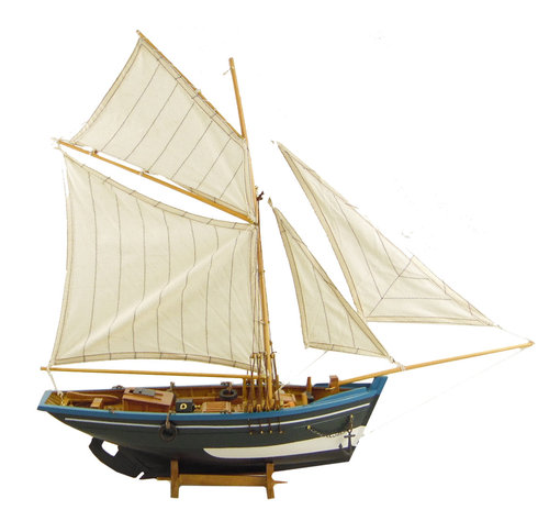 Jolle │ Boot │ Segelschiff │ viele liebevolle Details │ Holzmodell
