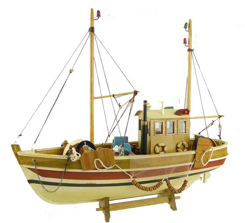 Modellschiff/Kutter/Standmodell in beige/Kuttermodell