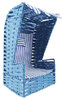 Deko Strandkorb blau 23x12x12cm