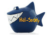 Spar-Hai als Spardose/Büchse ┼ witzige Geschenk-Idee Hai-Society