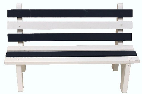 Deko-Sitzbank 16x7,5x10cm ┼ Geschenk Tip ┼ Artikel  blau-weiss