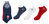 3er Pack maritime Sneaker Socken in verschieden Größen und Motiven