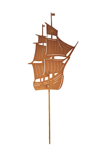 Rost Gartenstab Segelschiff 100cm