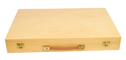Holz Sortierkasten - Aufbewahrungsbox mit 10 herausnehmbaren Fächern