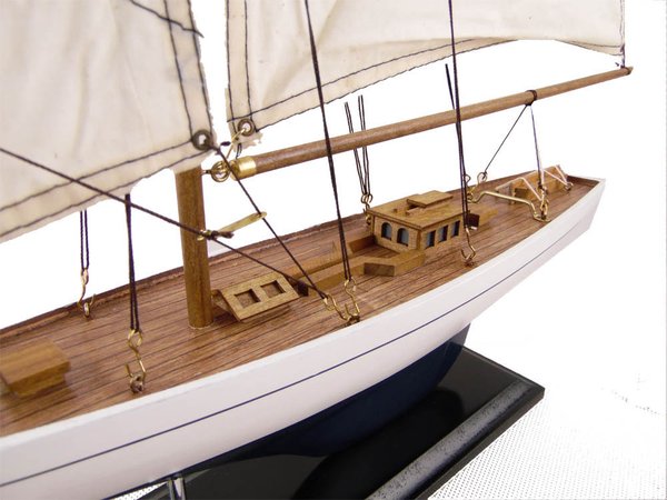Segelboot-Yacht blau/weiss 58cm - Modellschiff -