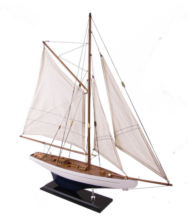 Segelboot-Yacht blau/weiss 58cm - Modellschiff -