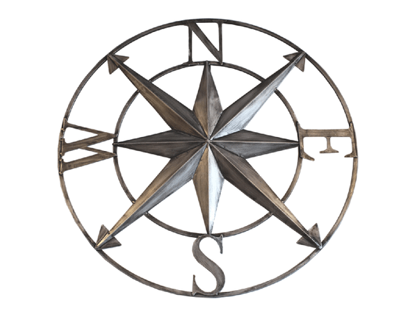 Windrose ┼ Wandrelief - Kompass 72cm Durchmesser