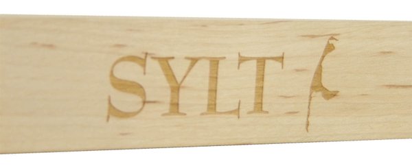 Holz Kugelschreiber Etui mit SYLT Schriftzug/Logo ┼ Geschenk-Tip