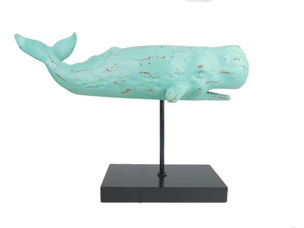 Wal- Dekofigur ┼ Pottwal ┼ große, moderne Tier-Dekoration