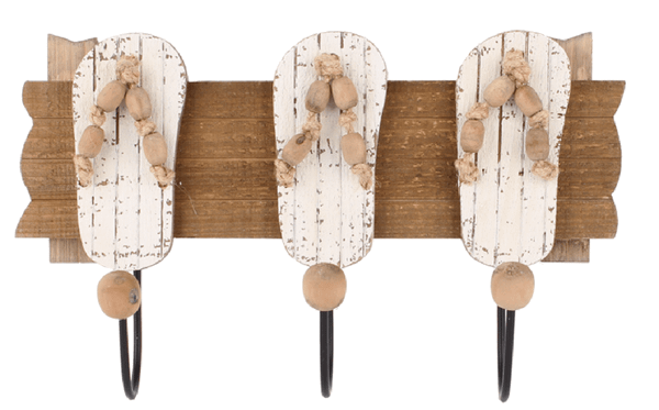 Hakenbord Flip Flops - 3er aus Holz