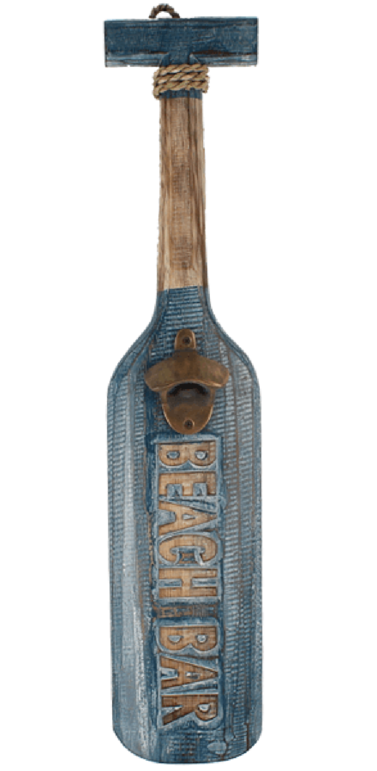 Flaschenöffner als Paddel aus Holz 55cm