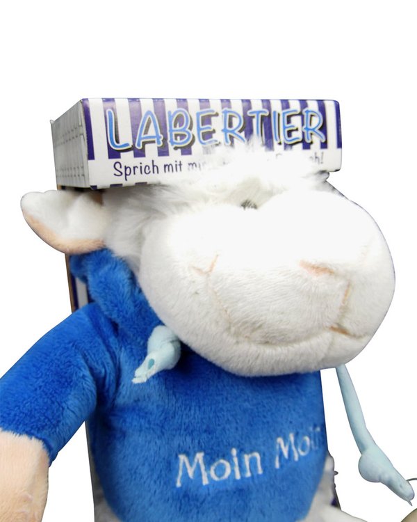 Laber Schaf Wolle mit Troyer in blau 25cm