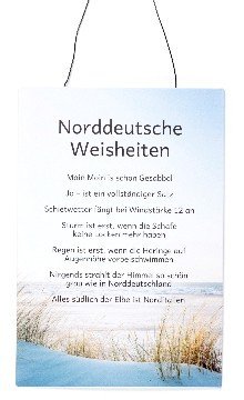 Metallschild norddeutsche Weisheiten (390490)